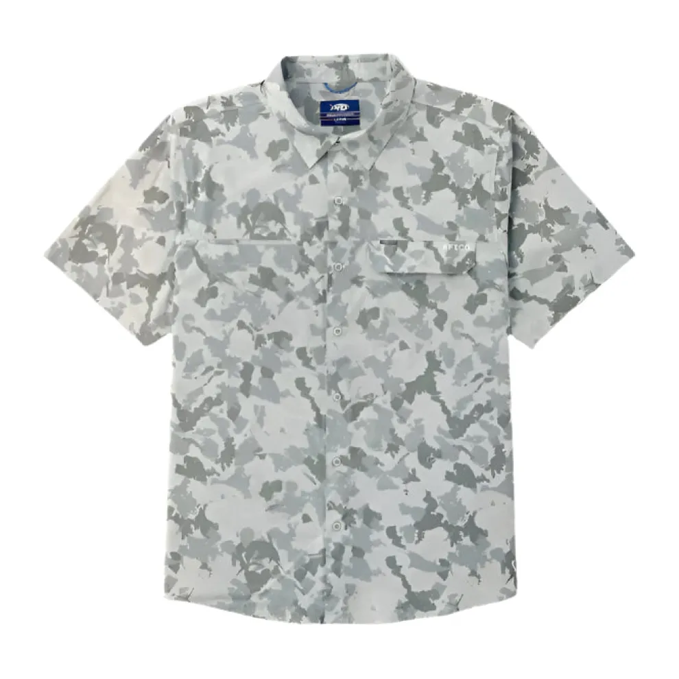 Air O Mesh Printed SS Button Down Shirt for Men