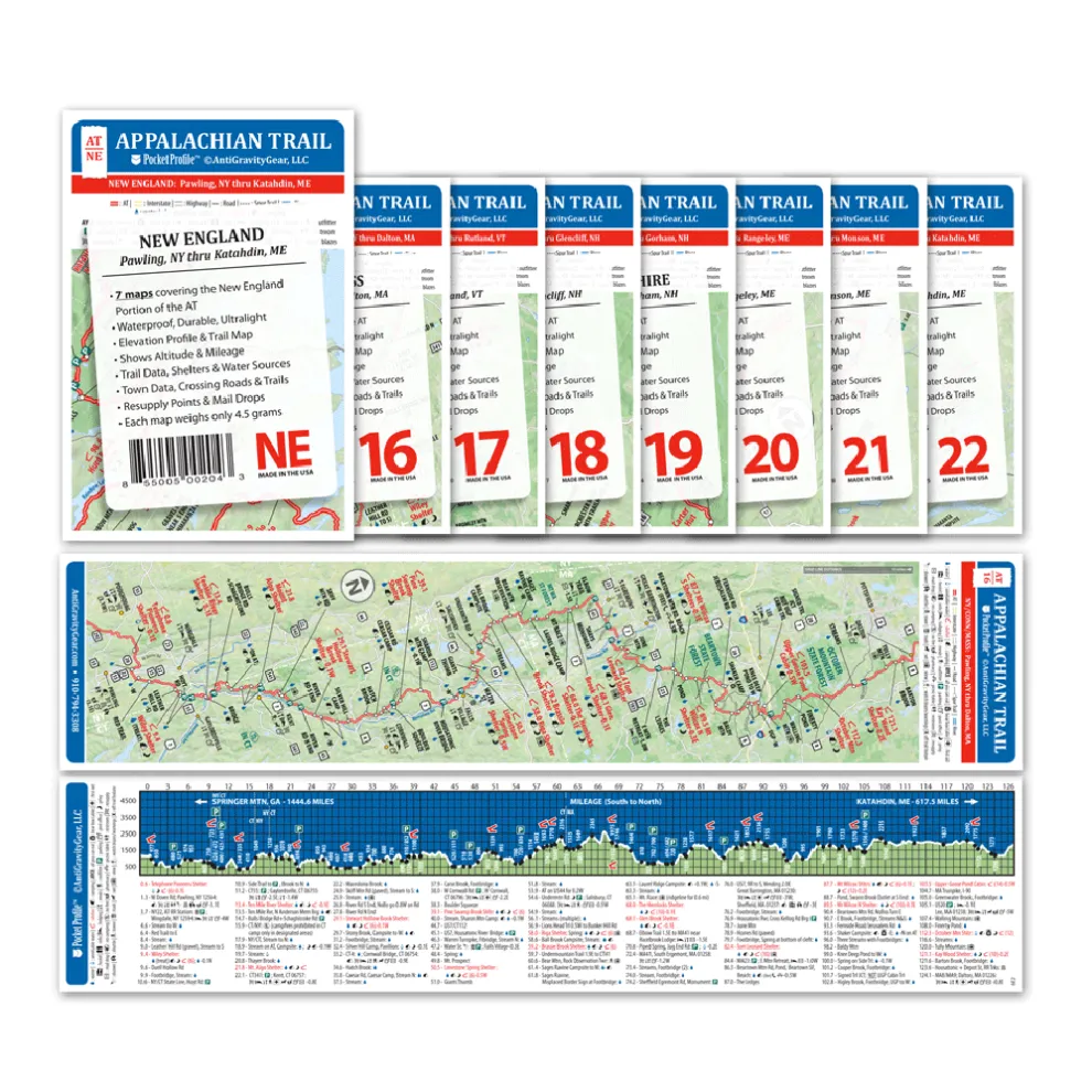 APPALACHIAN TRAIL SOUTHERN MOUNTAINS MAP