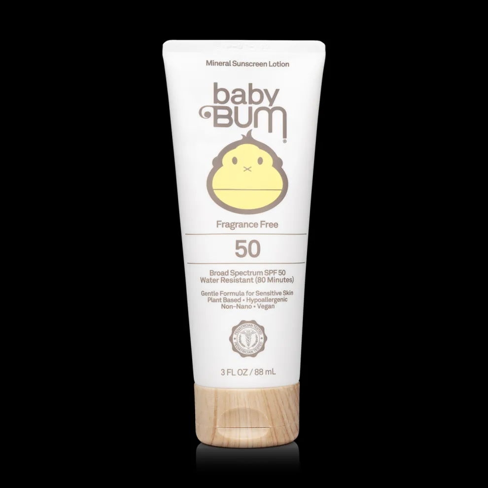 Baby Bum Mineral SPF 50 Sunscreen Lotion-Fragrance Free for Kids