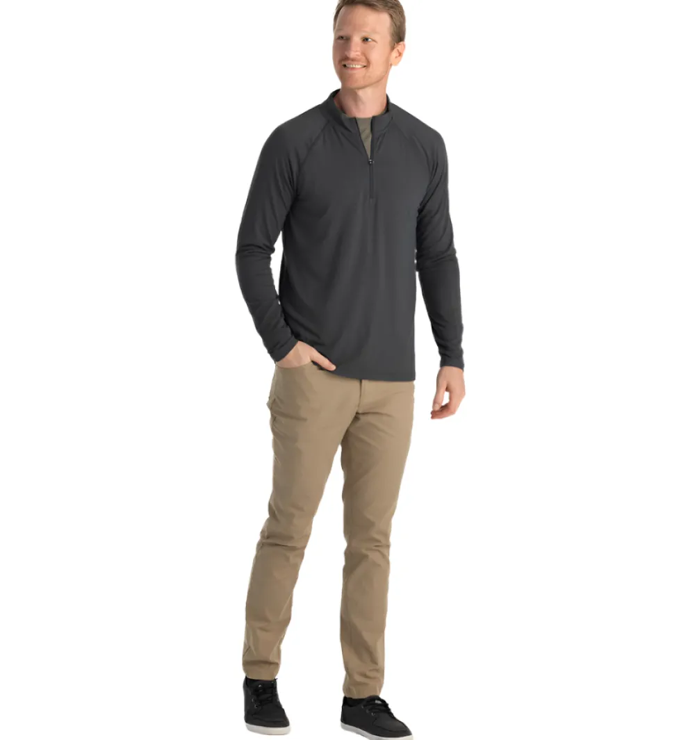 Bamboo Flex Quarter Zip Pullover for Men