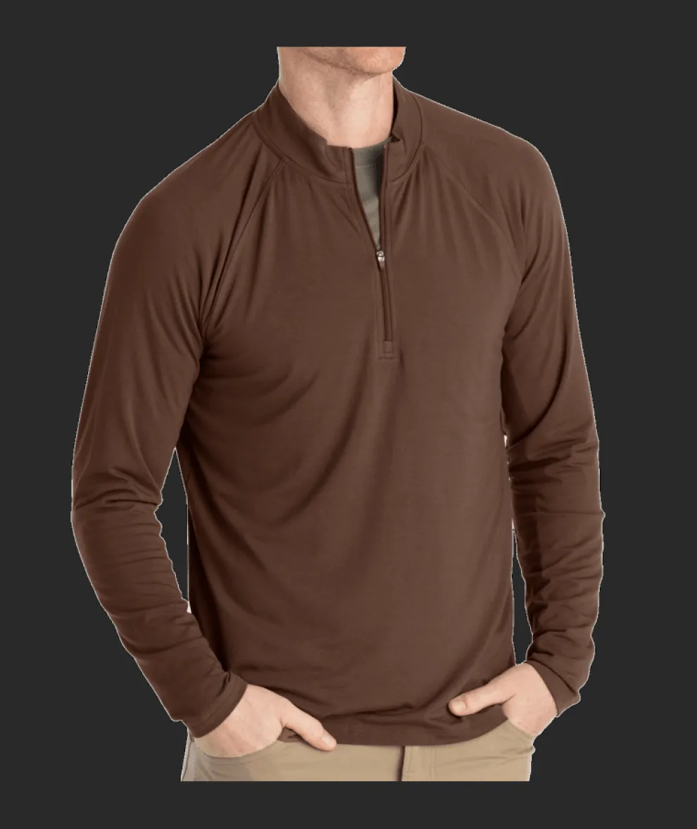 Bamboo Flex Quarter Zip Pullover for Men