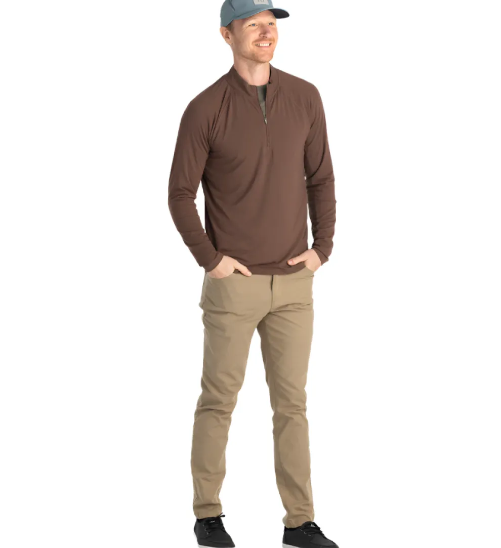Bamboo Flex Quarter Zip Pullover for Men