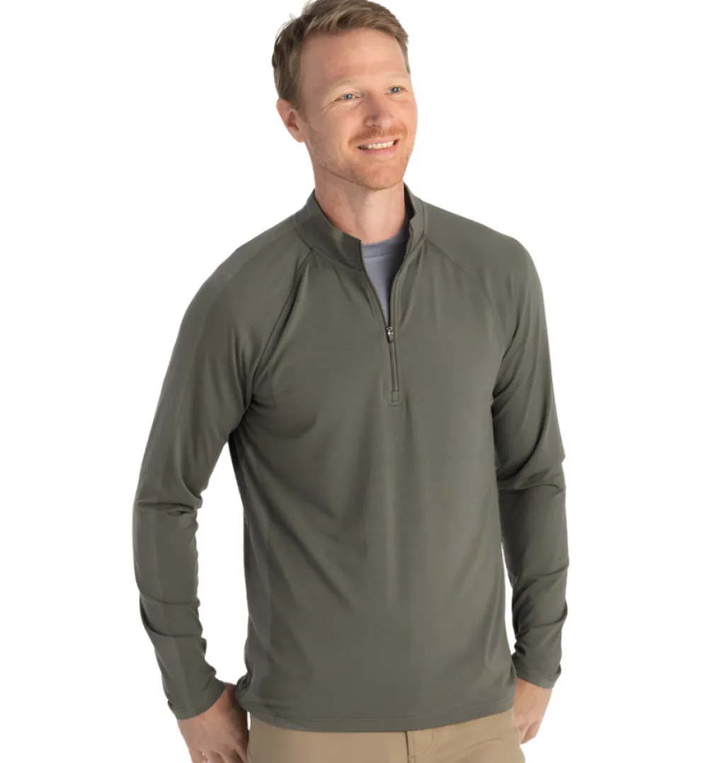 Bamboo Flex Quarter Zip Pullover for Men