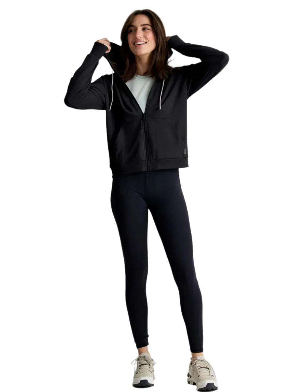 Bamboo Lightweight Fleece Zip Hoodie for Women