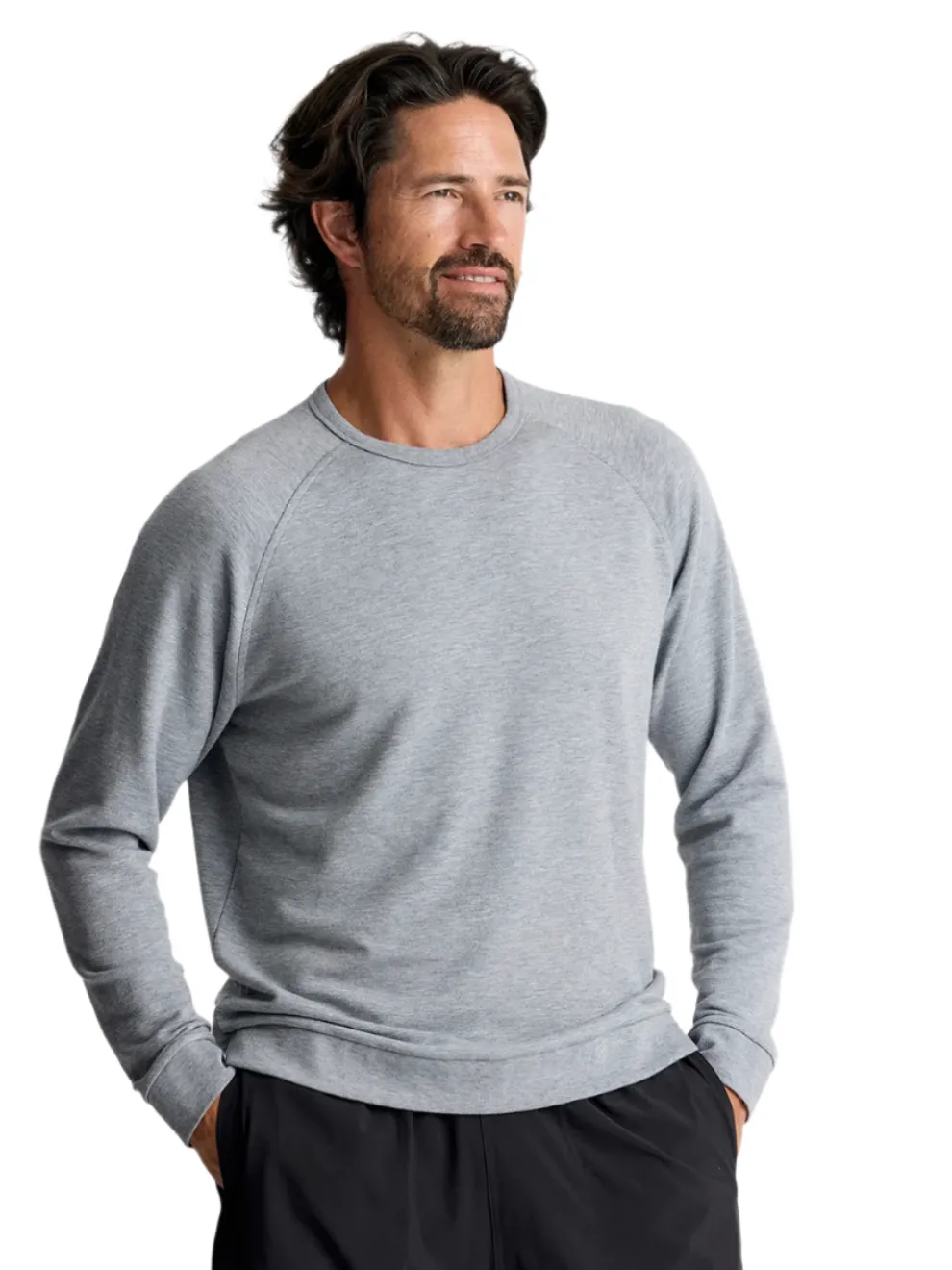 Bamboo Lightweight Fleece Crew for Men