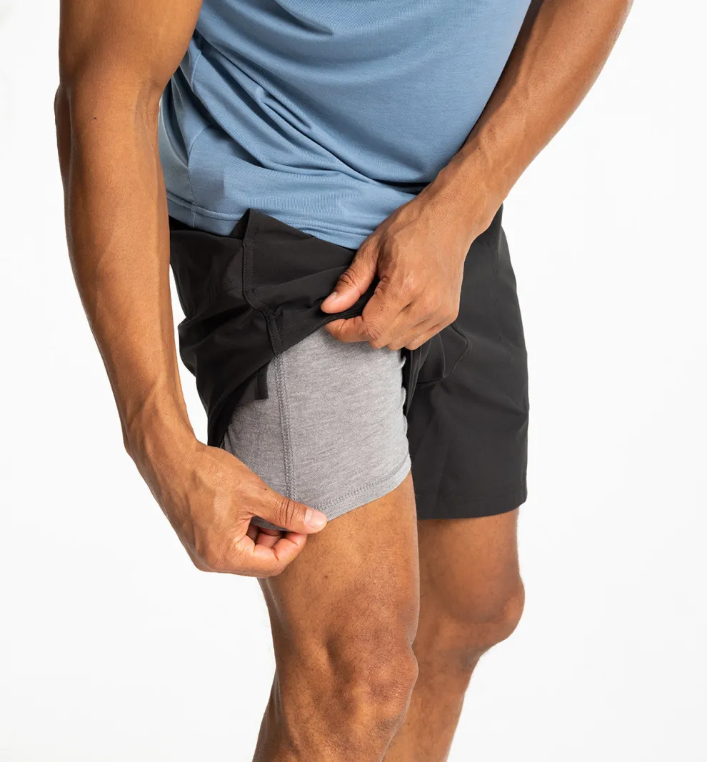 Bamboo-Lined Active Breeze Short for Men - 5.5