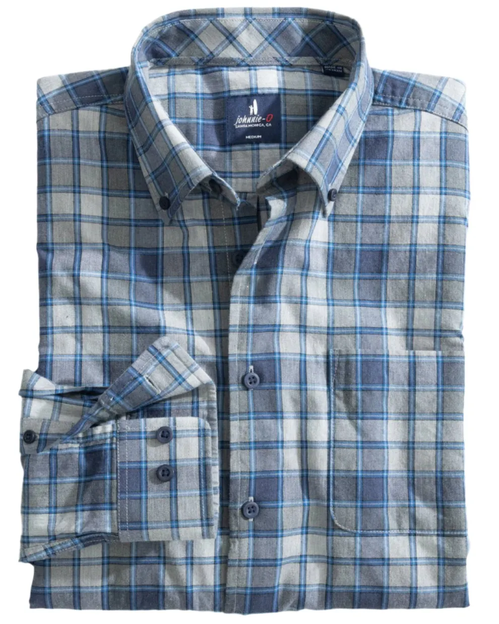 Benjamin Tucked Cotton Blend Button Up Shirt for Men (SALE)