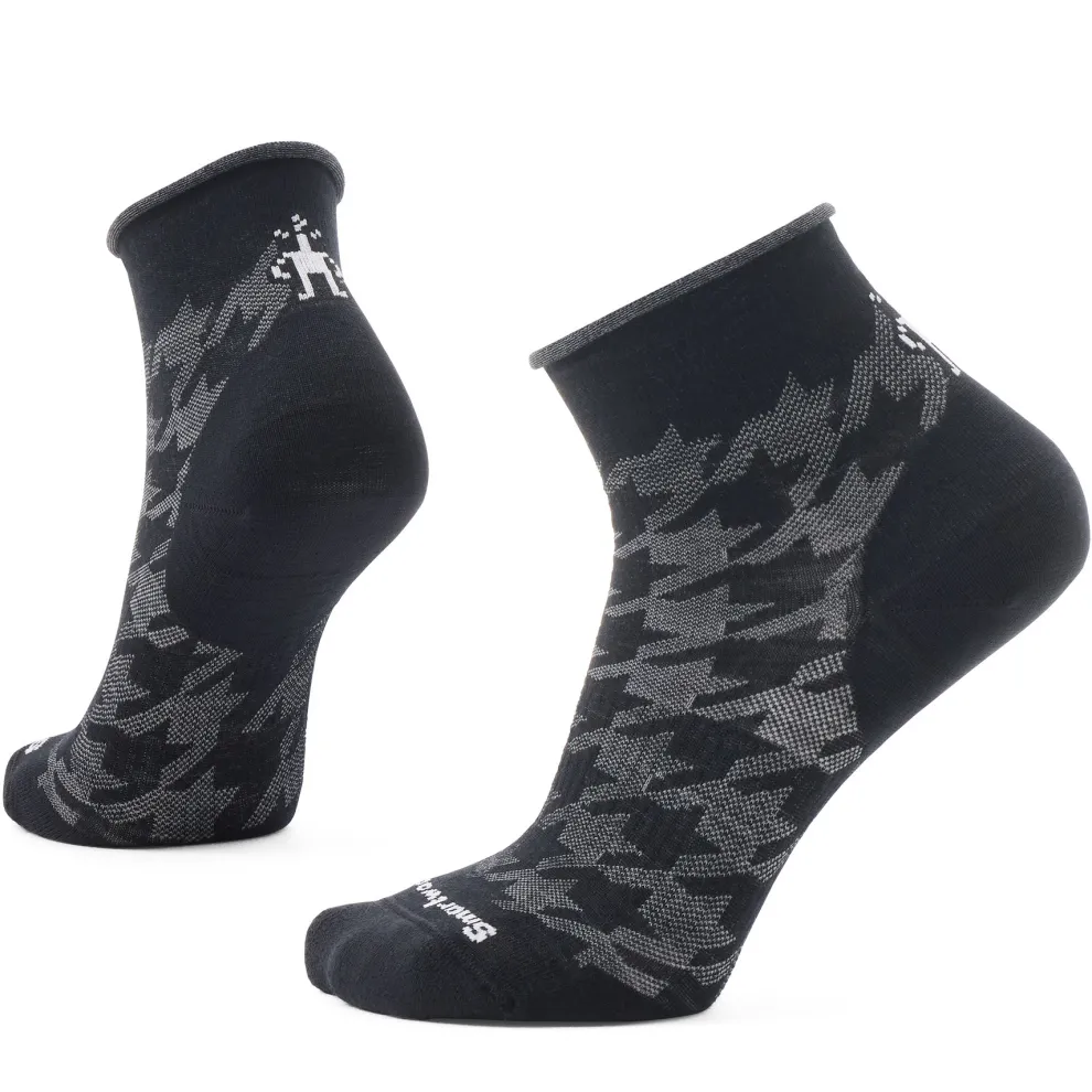 Everyday Lifestyle Hounds Tooth Zero Cushion Ankle Socks