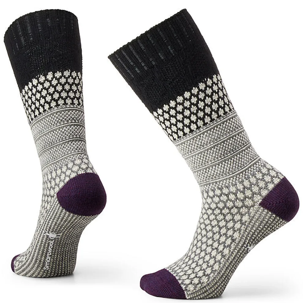 Everyday Popcorn Cable Full Cushion Crew Socks for Women