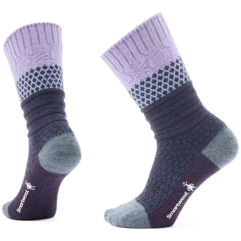 Everyday Popcorn Cable Full Cushion Crew Socks for Women