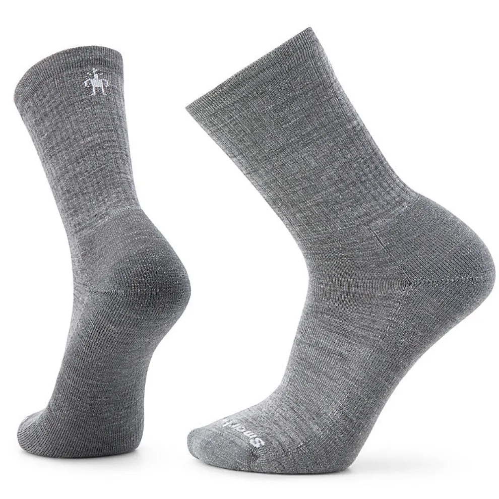 Everyday Solid Rib Crew Socks for Men