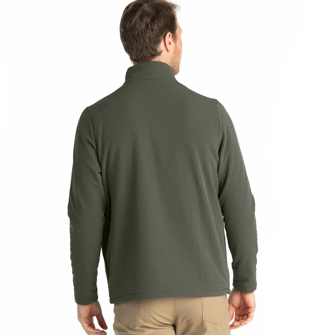 Gridback Fleece Snap Pullover for Men