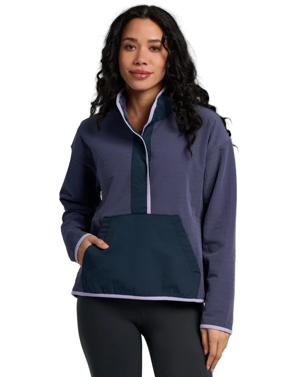 Gridback Fleece Snap Pullover