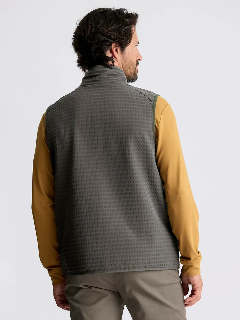 Gridback Fleece Vest for Men