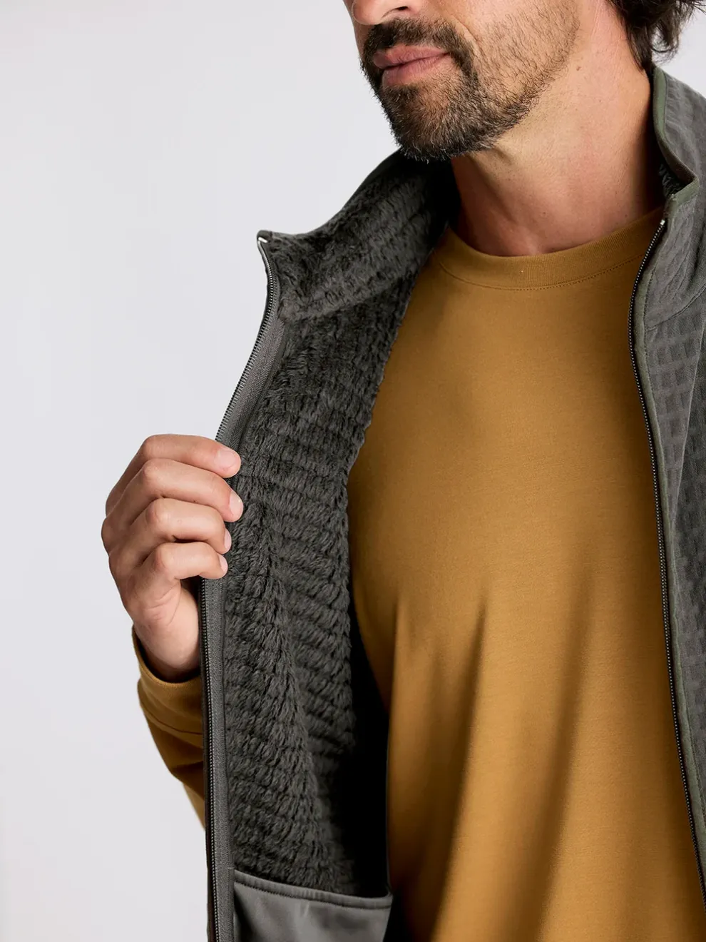 Gridback Fleece Vest for Men