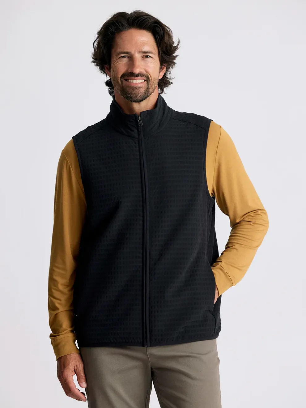 Gridback Fleece Vest for Men