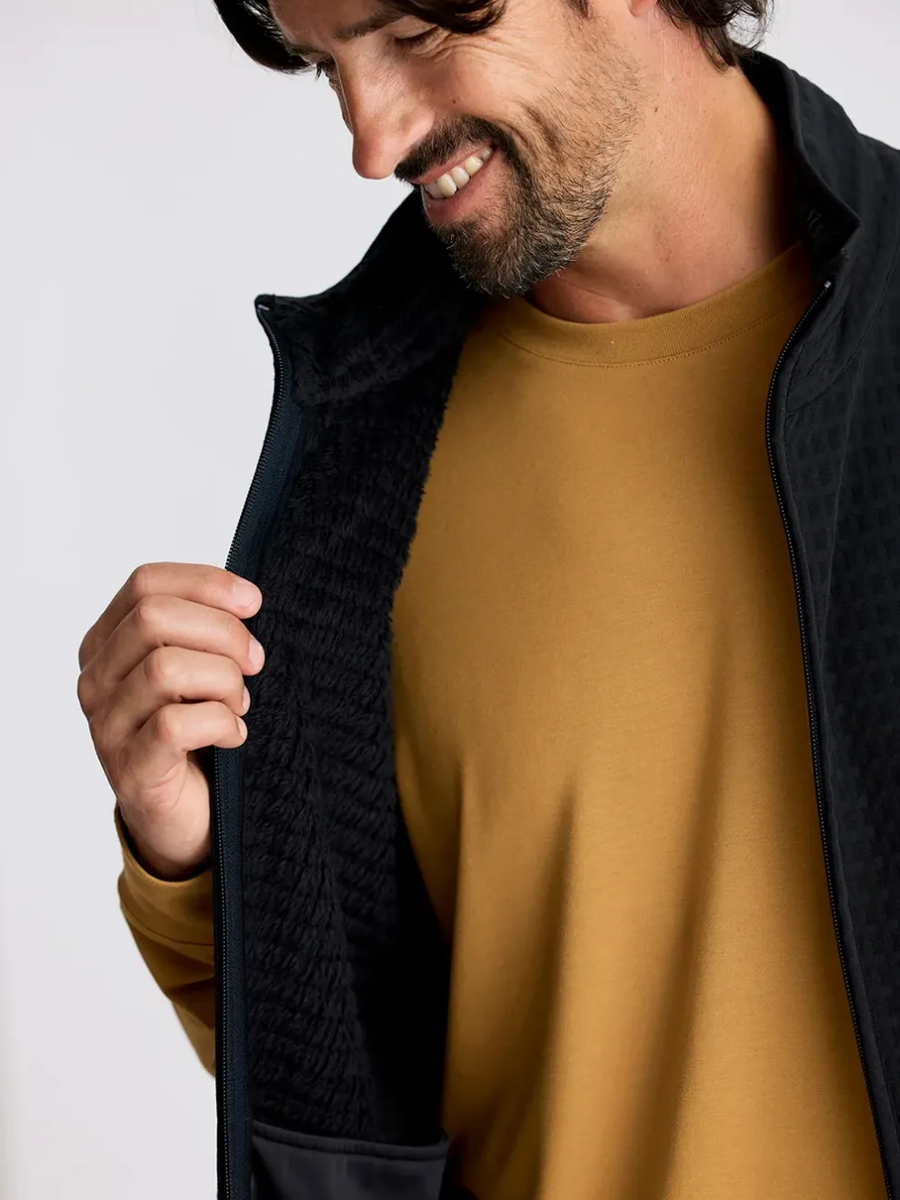 Gridback Fleece Vest for Men