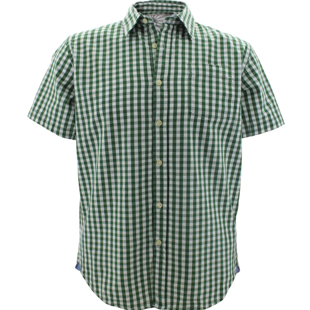 Half-Moon Threadworks Short Sleeve Oxford Shirt for Men (SALE)