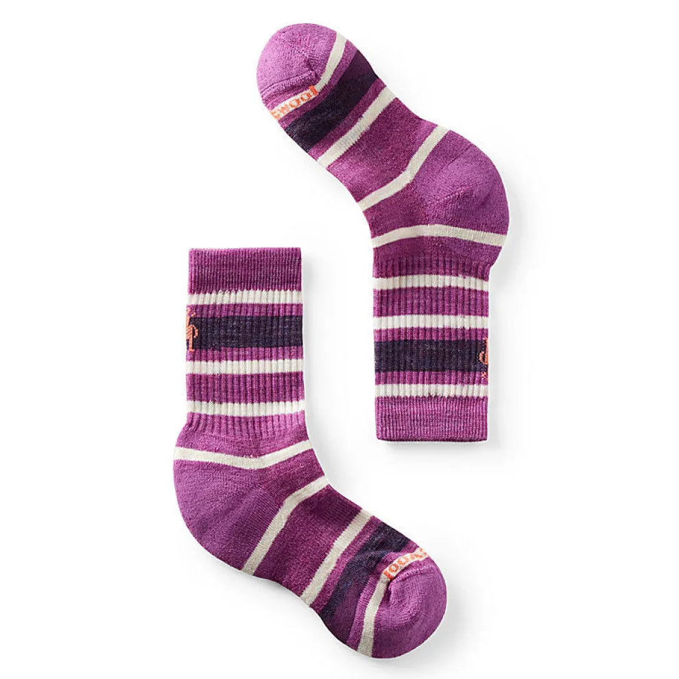 Hike Light Cushion Striped Crew Socks for Kids