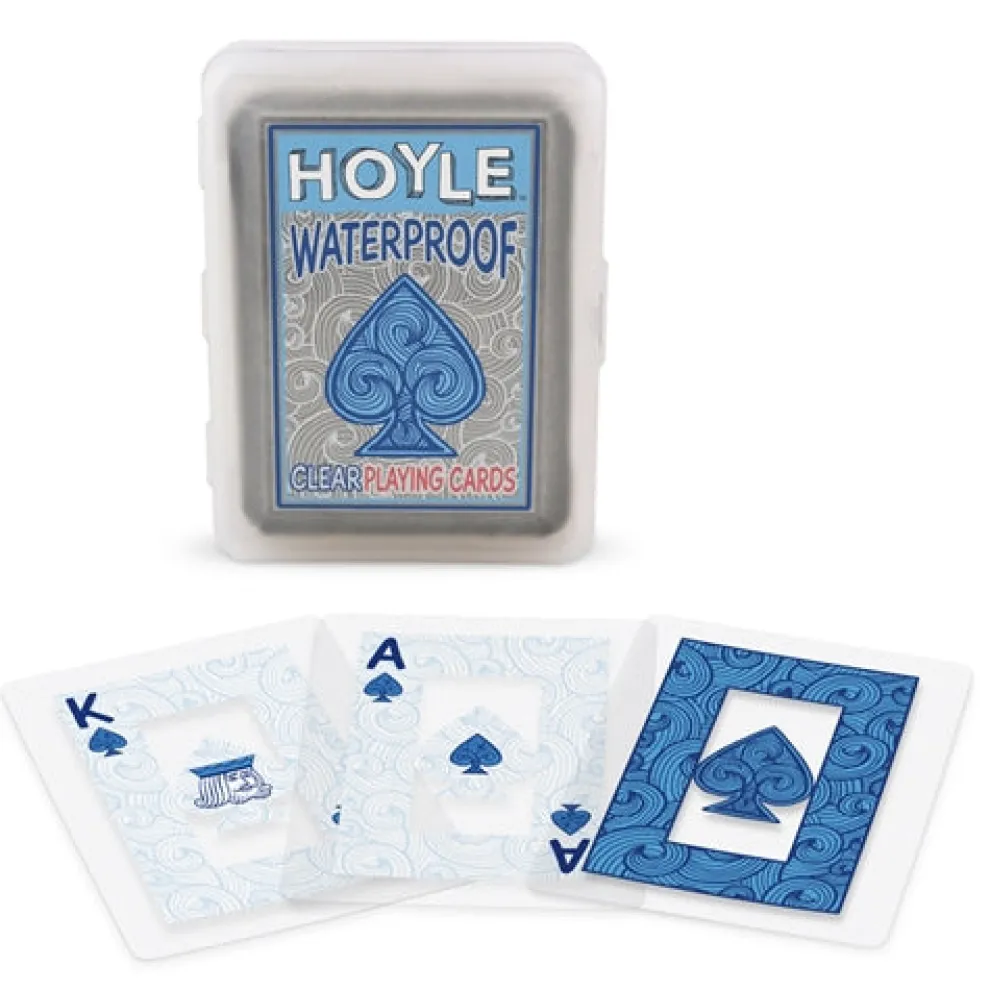 HOYLE WATERPROOF CLEAR PLAYING CARDS
