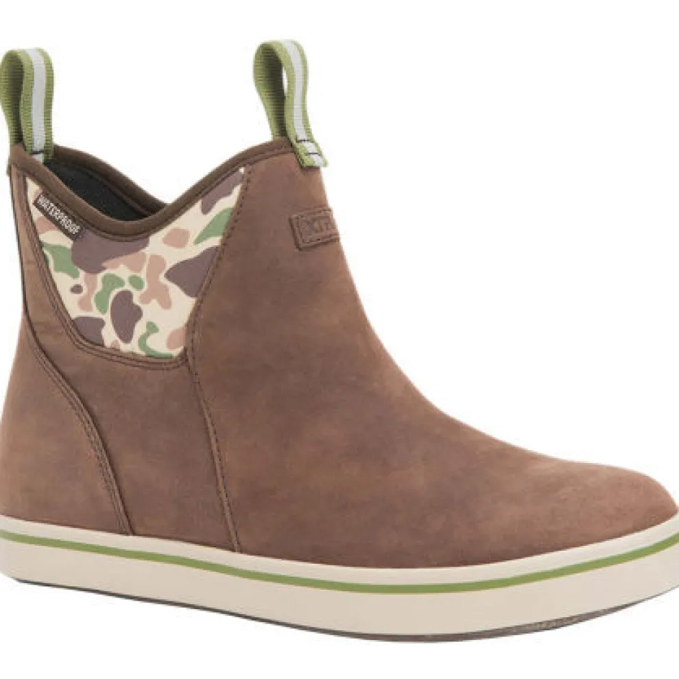 Leather Ankle Deck Boots for Men