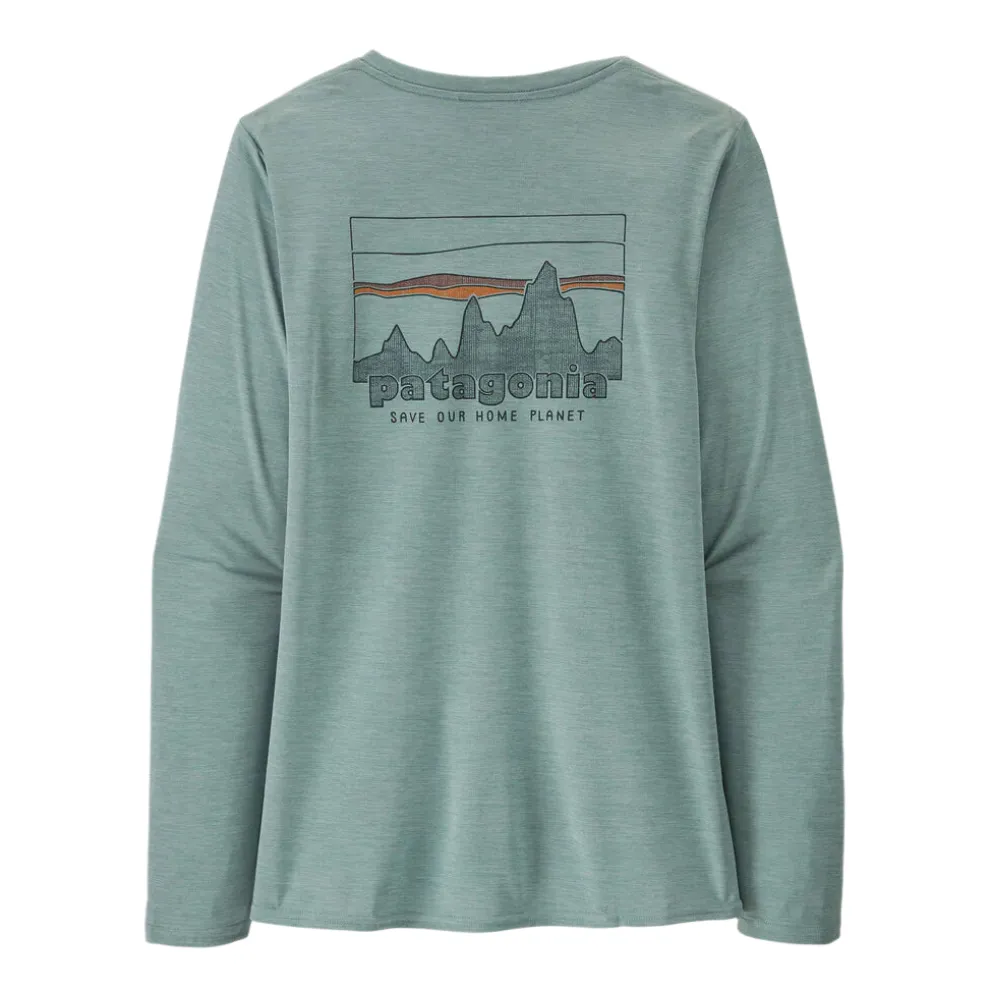 Long Sleeved Capilene Cool Daily Graphic Shirt for Women