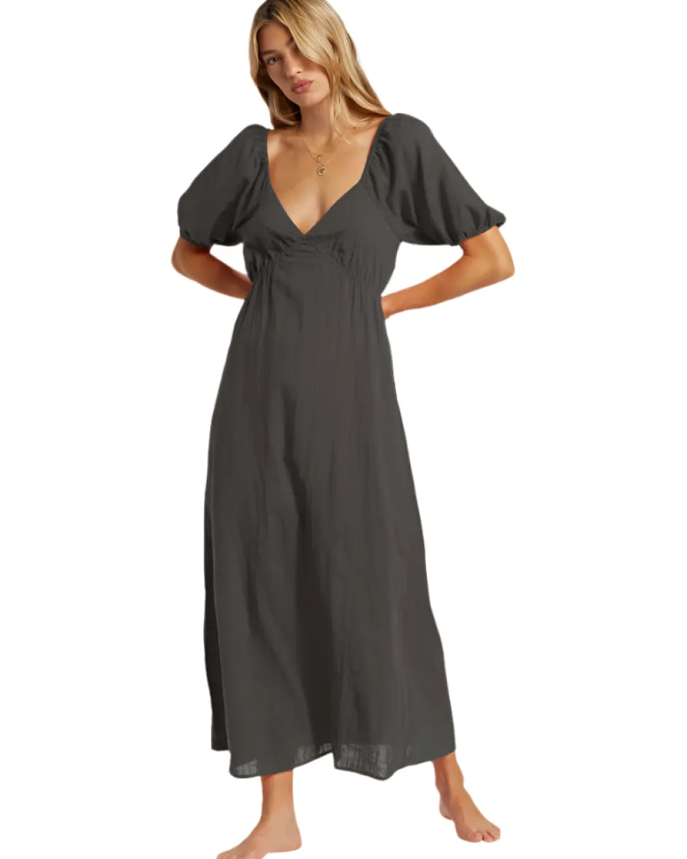 Love Fade Puff Sleeve Maxi Dress for Women (SALE)