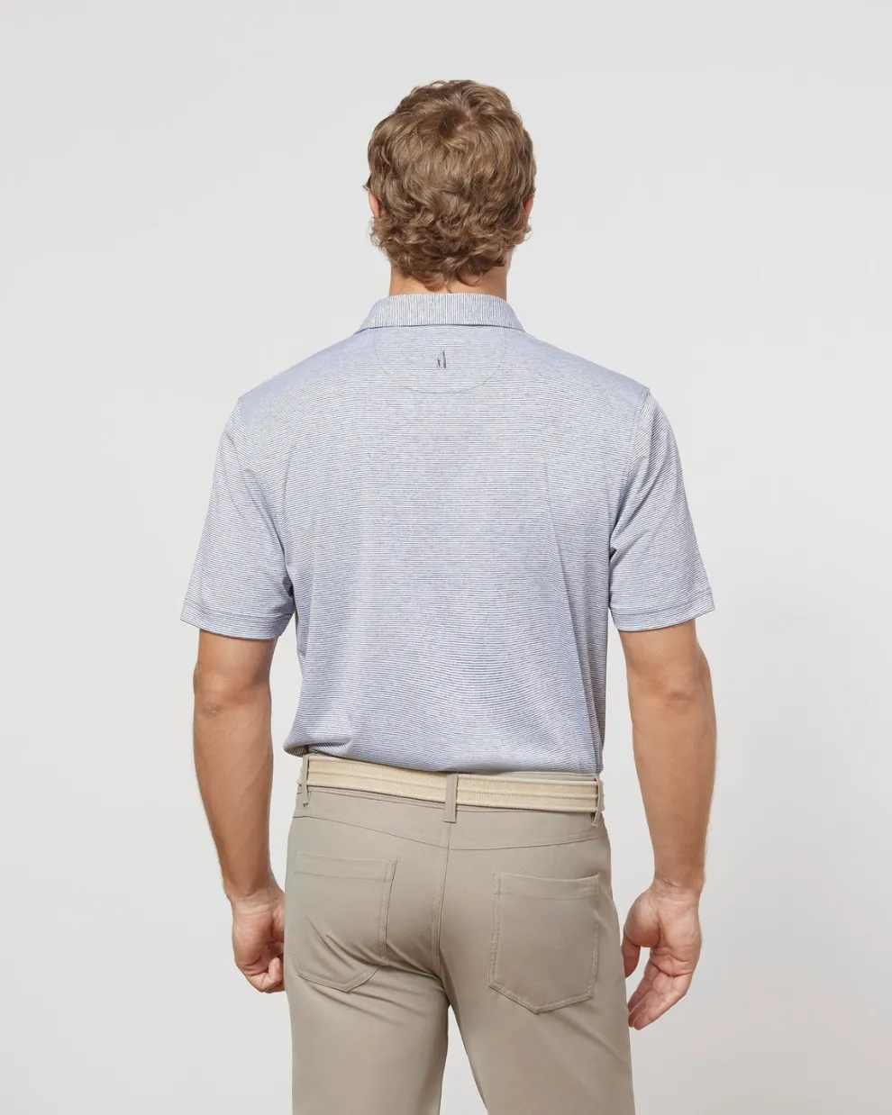 Lyndonn Stripe Performance Jersey Polo for Men