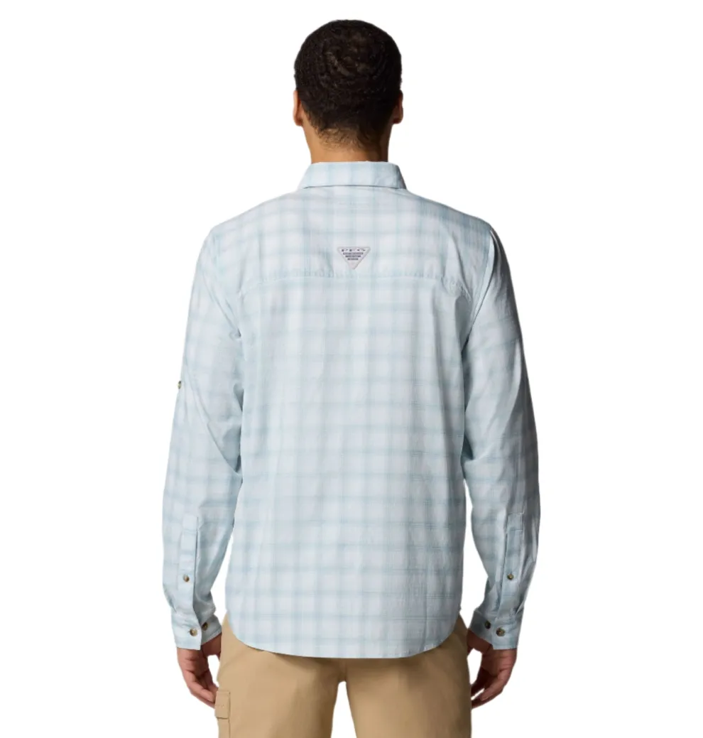 Men's PFG Wild Cast Performance Yarn Dye Long Sleeve Shirt