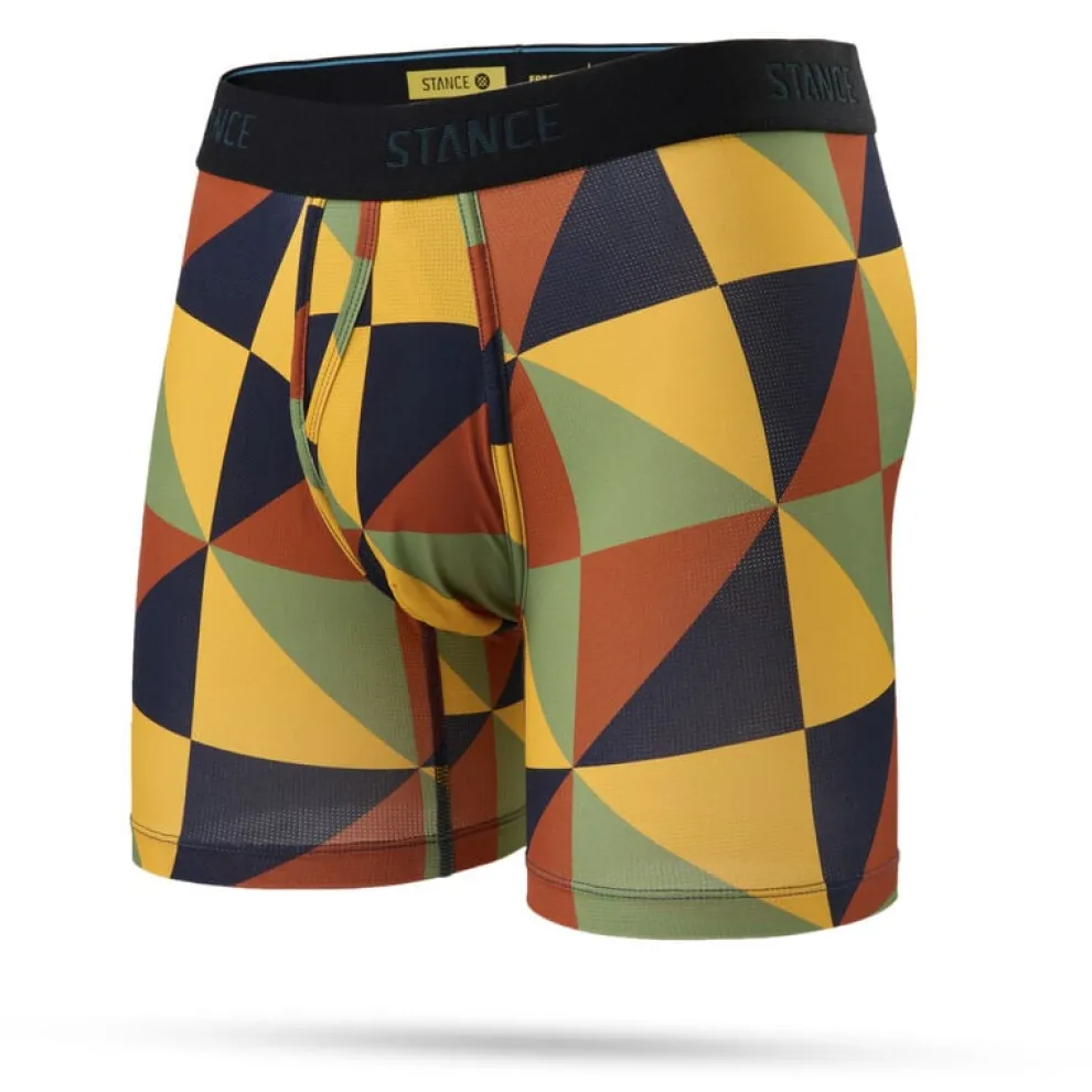 Navy Mash Performance Boxer Brief With Wholester for Men