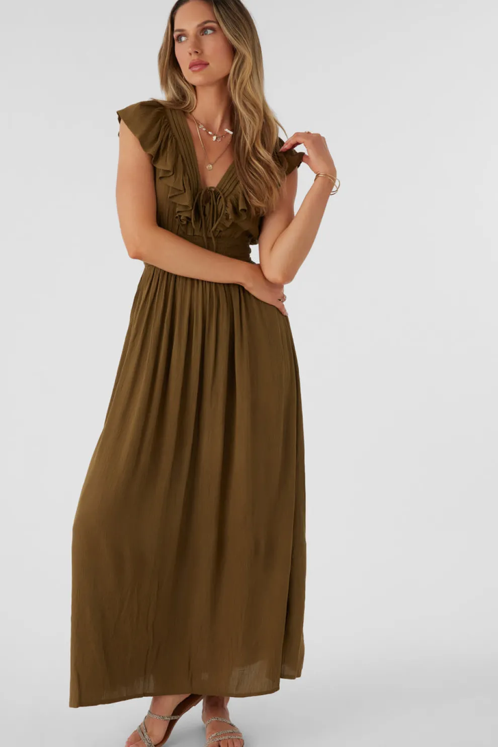 Nolee Solid Maxi Dress for Women
