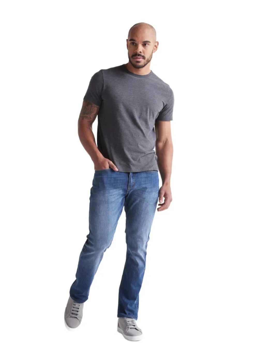 Performance Denim Relaxed Pants for Men