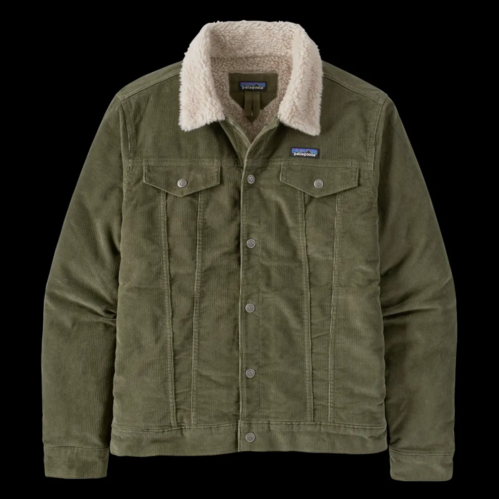 Pile-Lined Trucker Jacket for Men