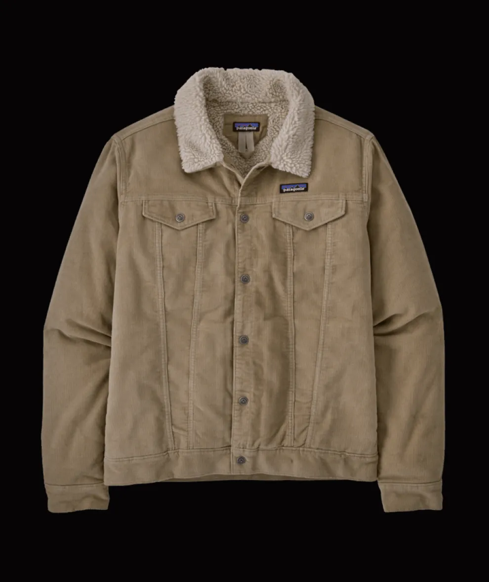 Pile-Lined Trucker Jacket for Men