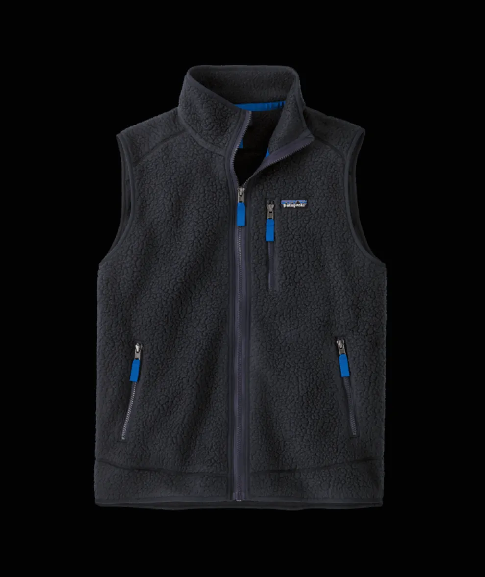 Retro Pile Fleece Vest for Men