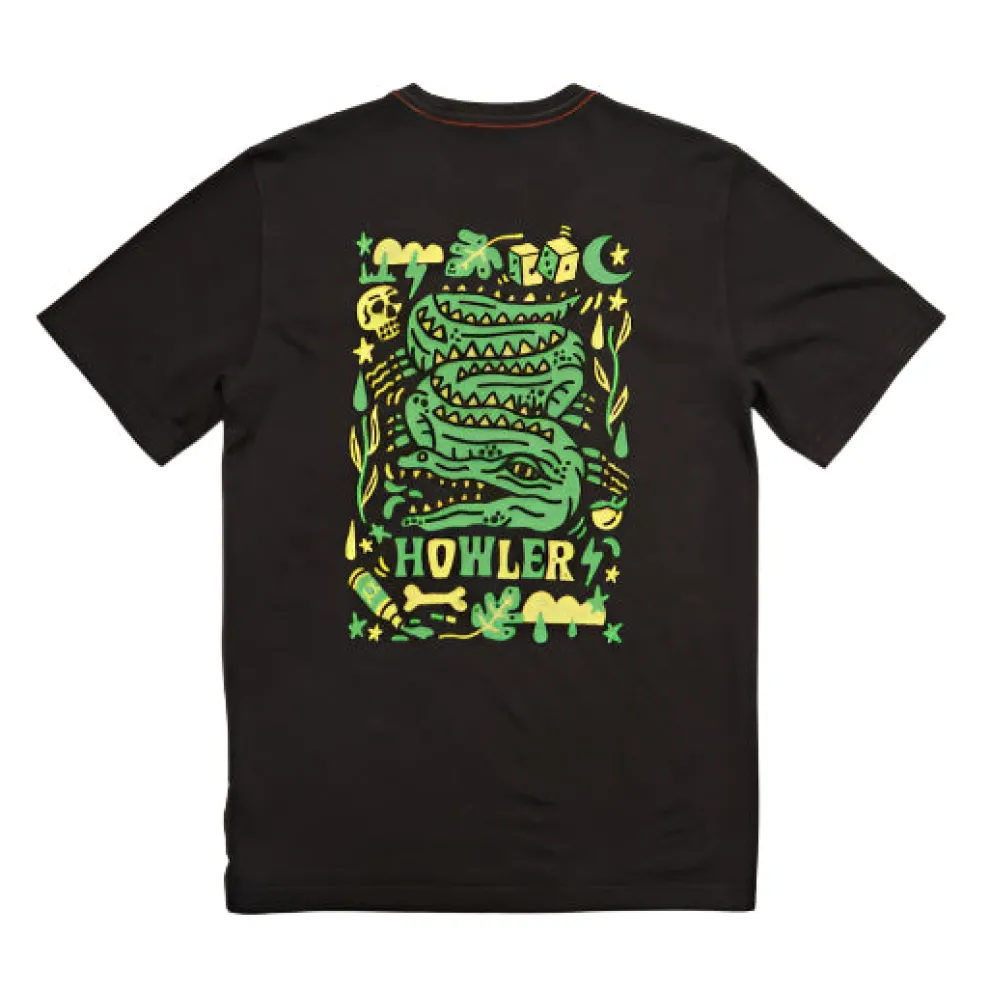 Slithering Gators Cotton Pocket T-Shirt