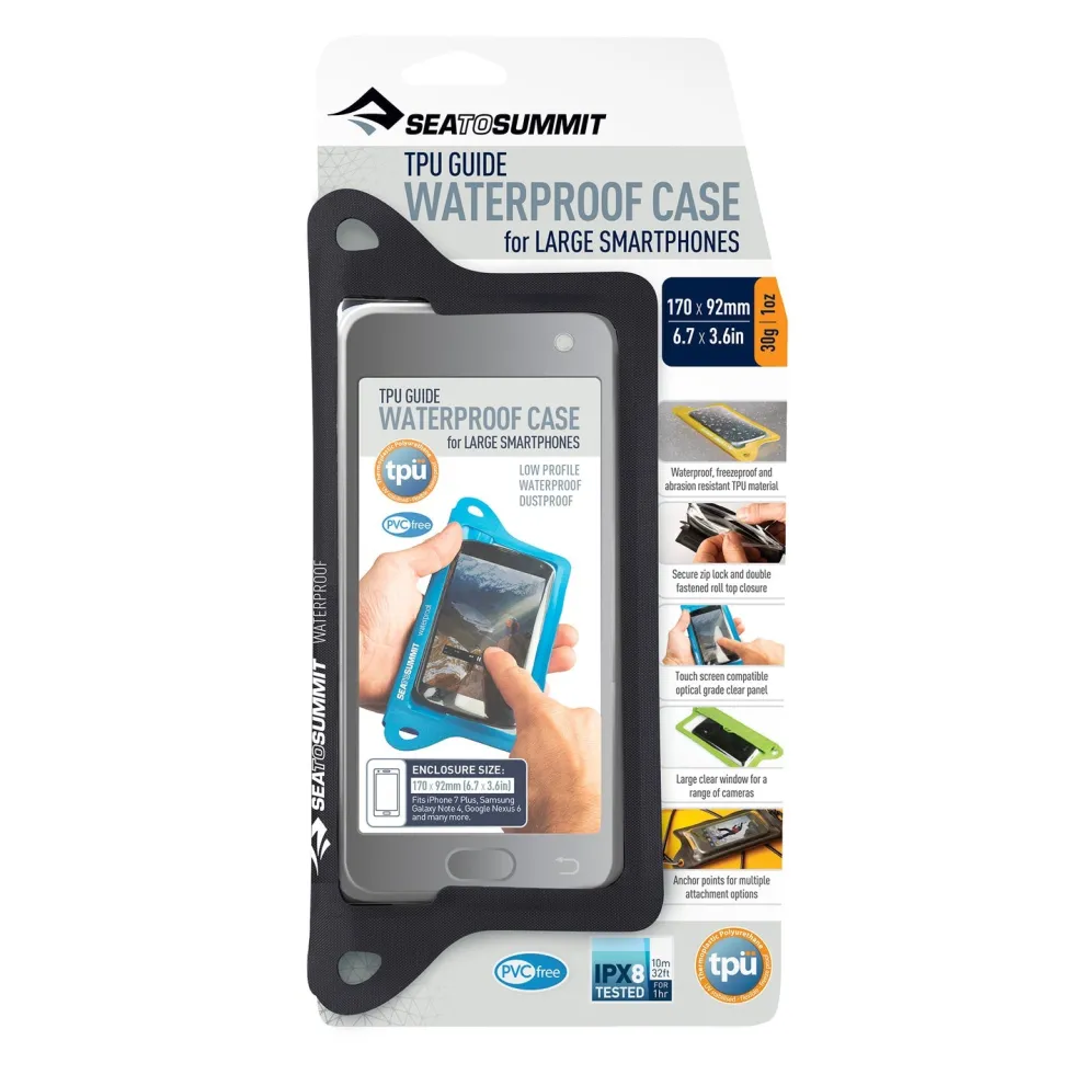 TPU Guide Waterproof Phone Case for Smartphones - Large