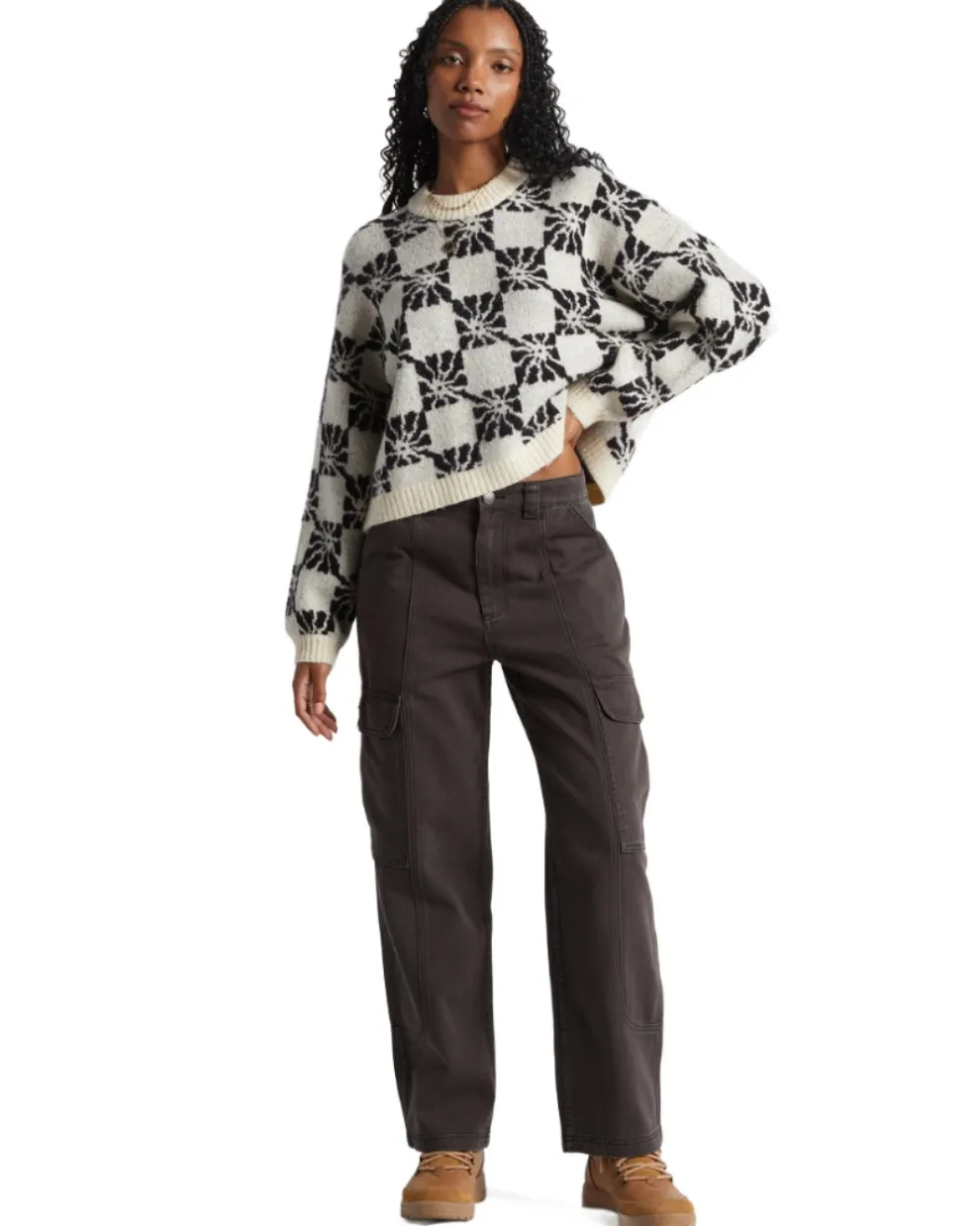 Wall To Wall Denim Cargo Pant for Women