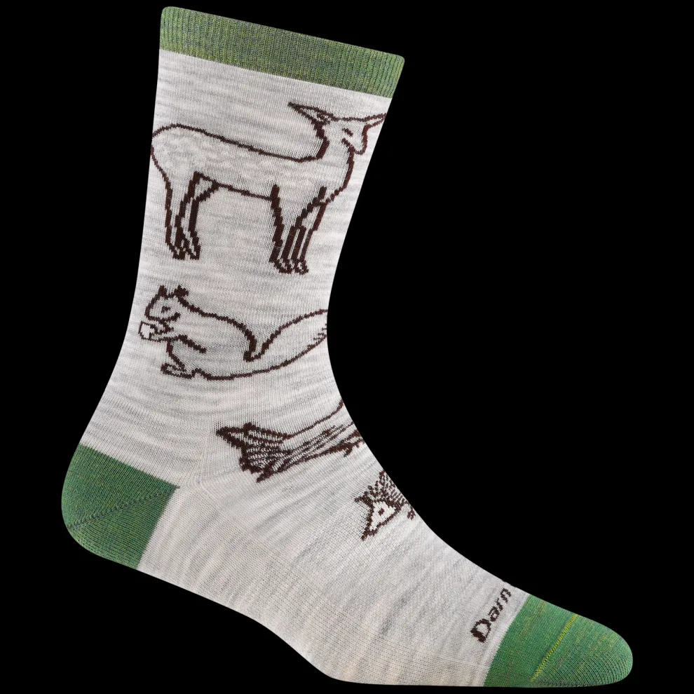Woodland Creatures Crew Lightweight Lifestyle Sock for Women (FINAL SALE)